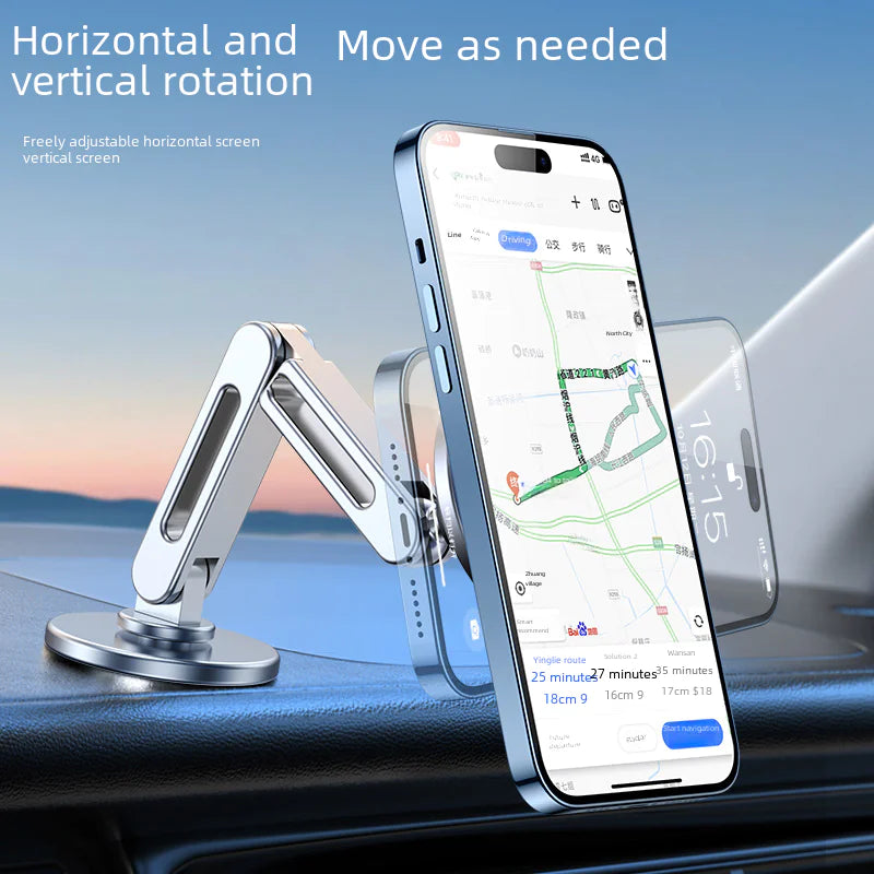 Magnetic Car Phone Holder with 360° Rotation